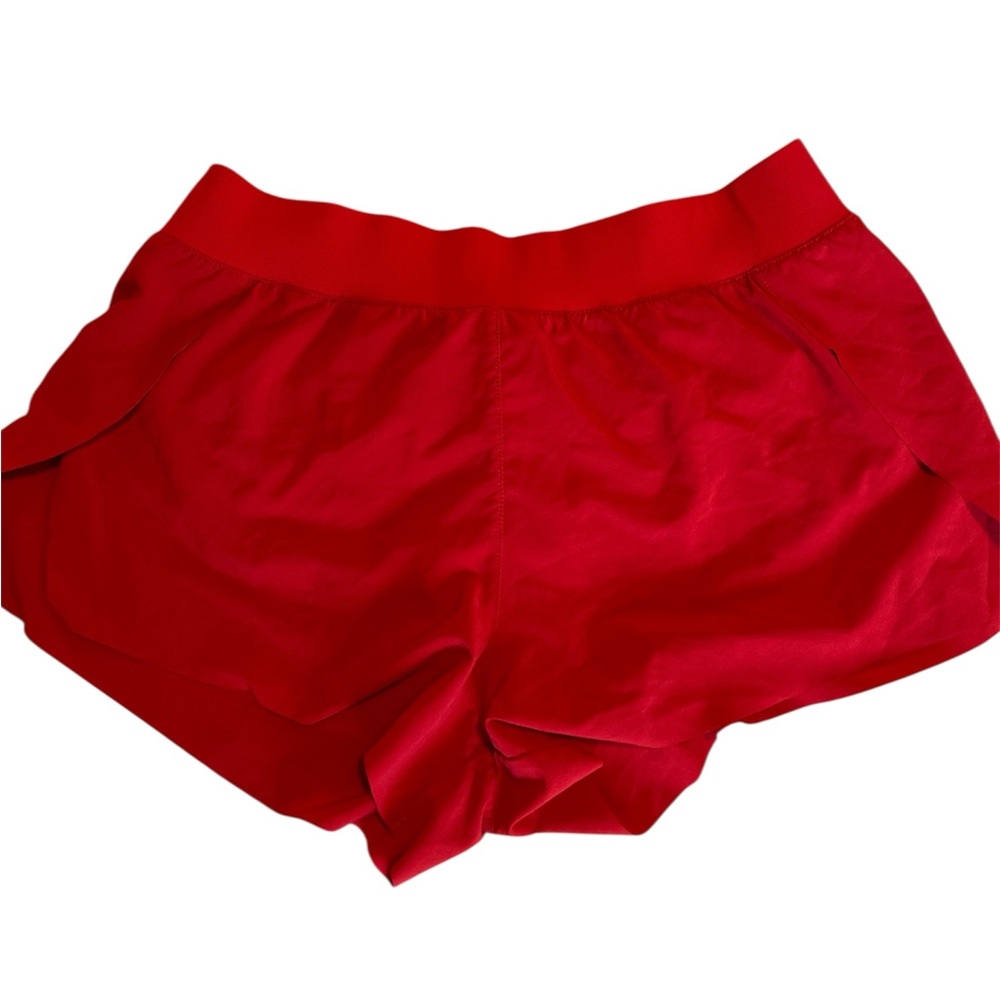 CRZ YOGA Red Athletic Shorts Lightweight Elastic Waist